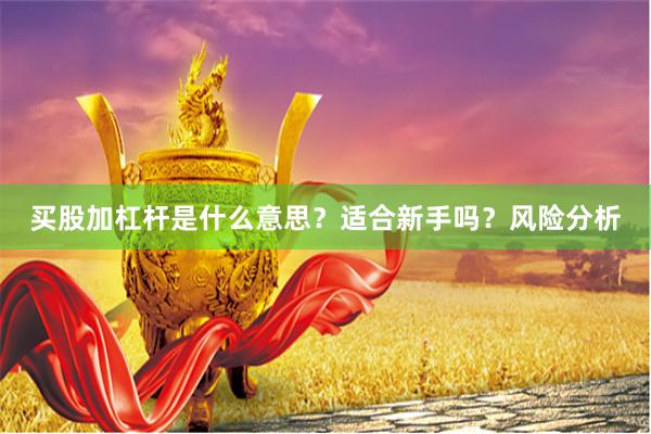 买股加杠杆是什么意思？适合新手吗？风险分析